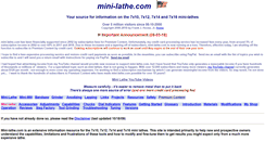 Desktop Screenshot of mini-lathe.com