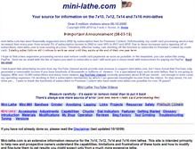 Tablet Screenshot of mini-lathe.com